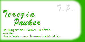 terezia pauker business card